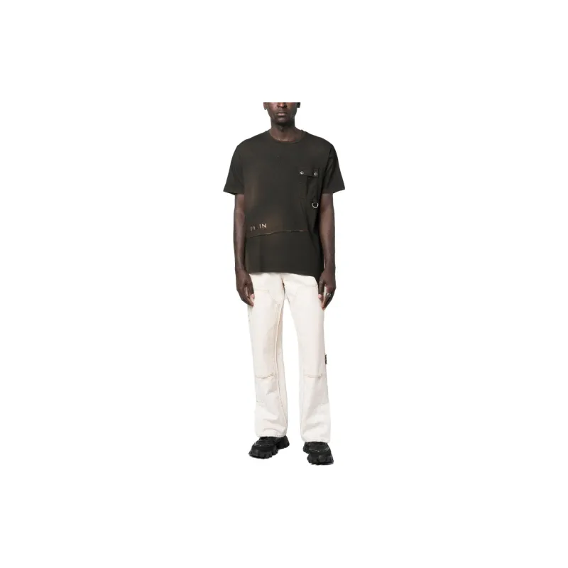 BALMAIN T-Shirts Men Brown-1