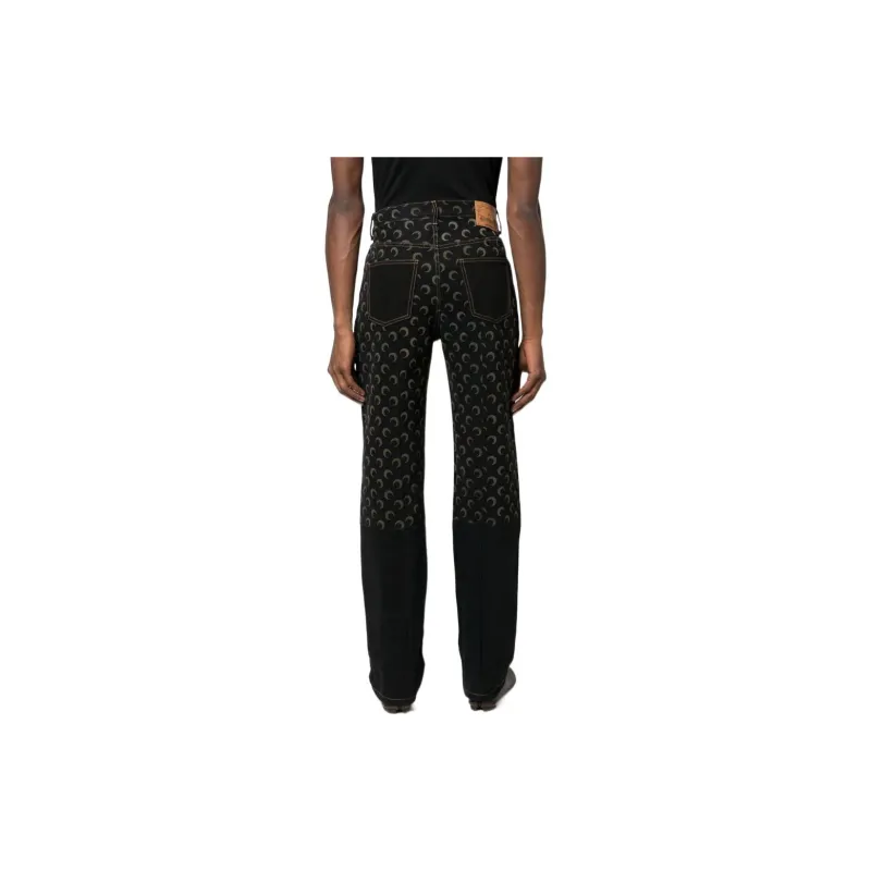 Marine Serre Jeans Men Black-2