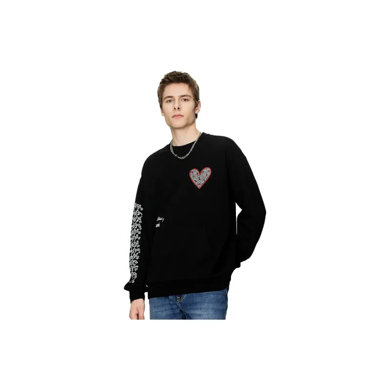 Keith Haring X Lee Sweatshirts Men Black-2