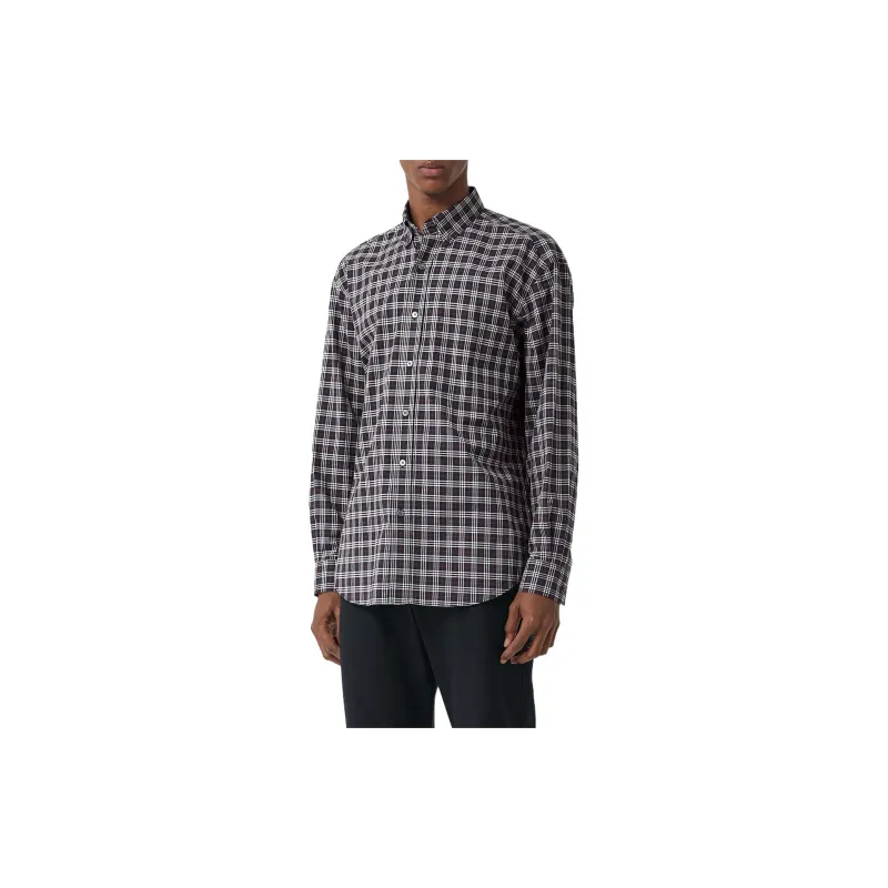 Burberry Small Scale Check Cotton Shirt-3