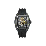 Black Case Black Dial Black Rubber Strap