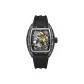 Black Case Black Dial Black Rubber Strap