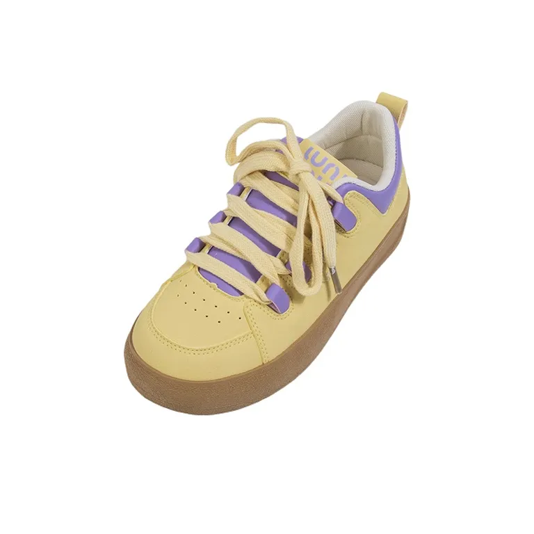 MINGKUANG Skateboard Shoes Women's Low Top Purple-2