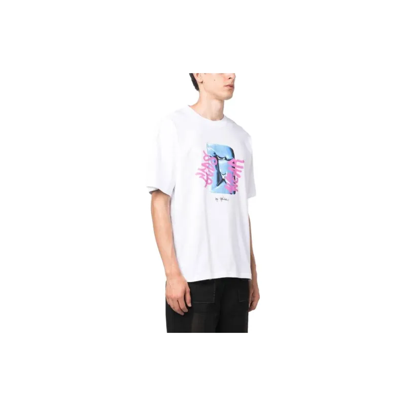 GCDS Graphic Printed Crewneck T Shirt-4