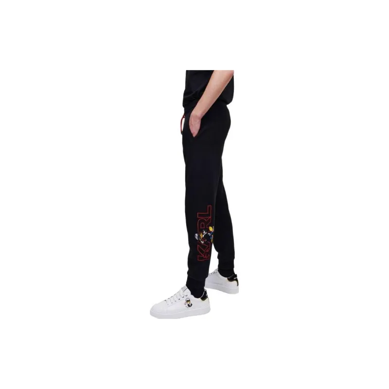 KARL LAGERFELD x Disney Knitted Sweatpants Men's Black-3