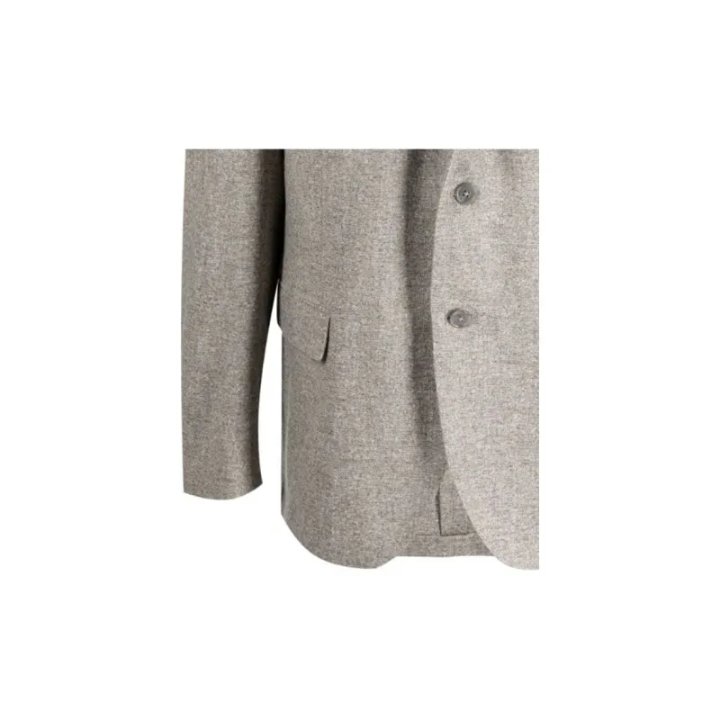 Corneliani Single breasted Virgin wool Blend Blazer-4