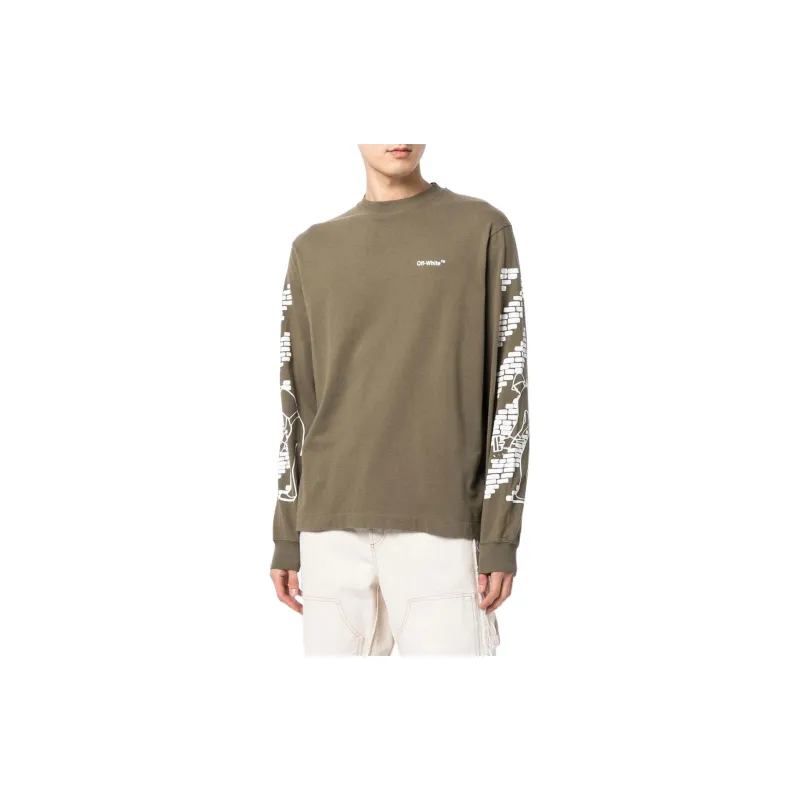 OFF WHITE Bricks Skate Long Sleeve T Shirt-2