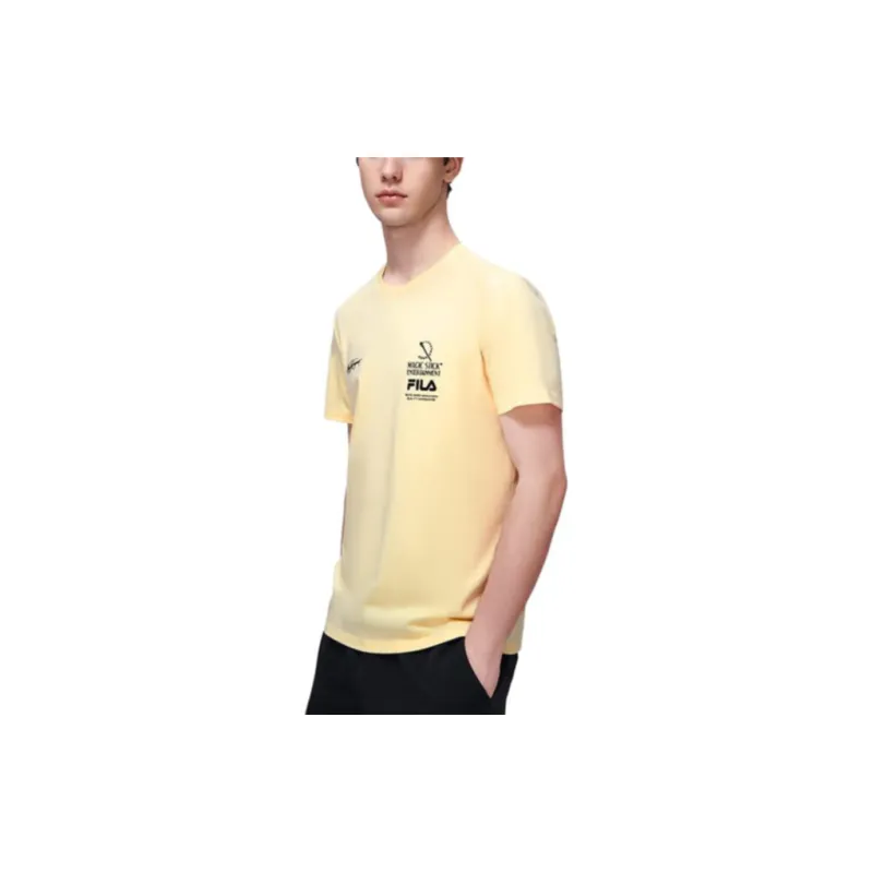 FILA T Shirts Men Yellow-4