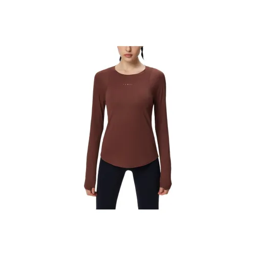 Particle Fever T-Shirts Women's Ice Chocolate Brown