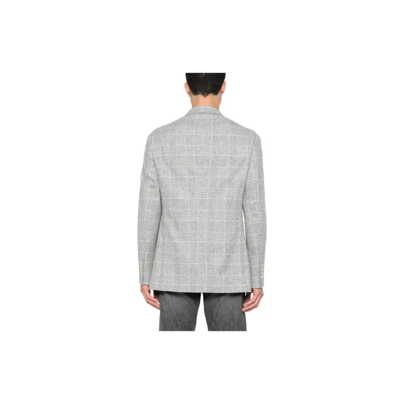 Brunello Cucinelli Prince Of Wales Deconstructed Blazer-1
