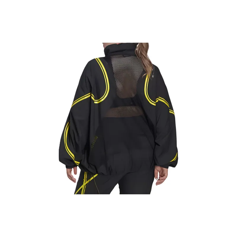 Adidas Adidas X Stella McCartney Co-titled Series TruePace Woven Jacket Plus Size Jackets Coats Women's Black-2