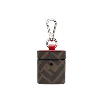 FENDI Fabric Bonded Polycarbonate Earphone Case Men's Brown