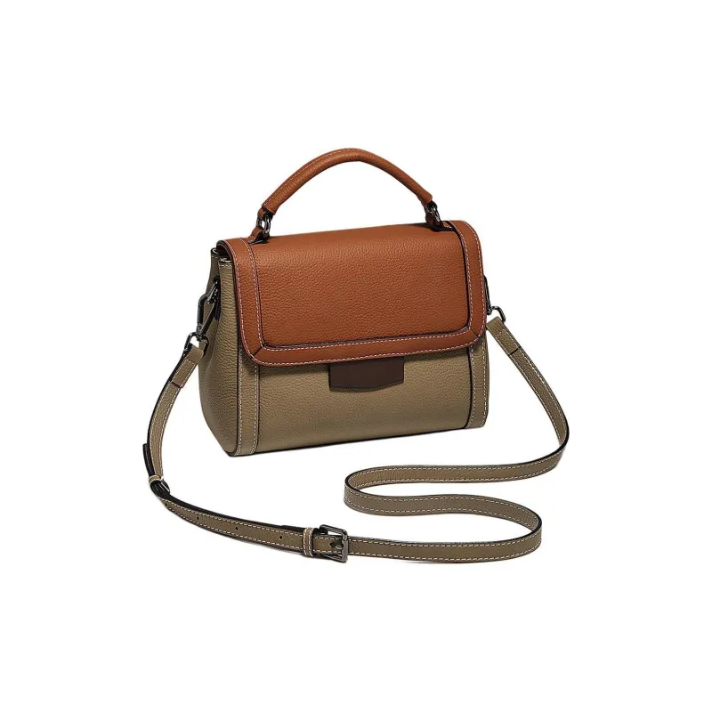 Marino Orlandi Cow Leather Bonded Synthetic Leather Shoulder Bag Handbag Crossbody Bag Medium Size Women's Multicolor-2