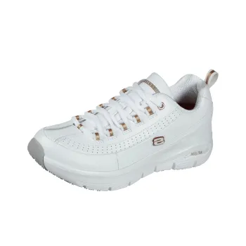 Skechers ARCH FIT SR Anti-Slip Wear-Resistant Low-Top Casual Shoes Women's White