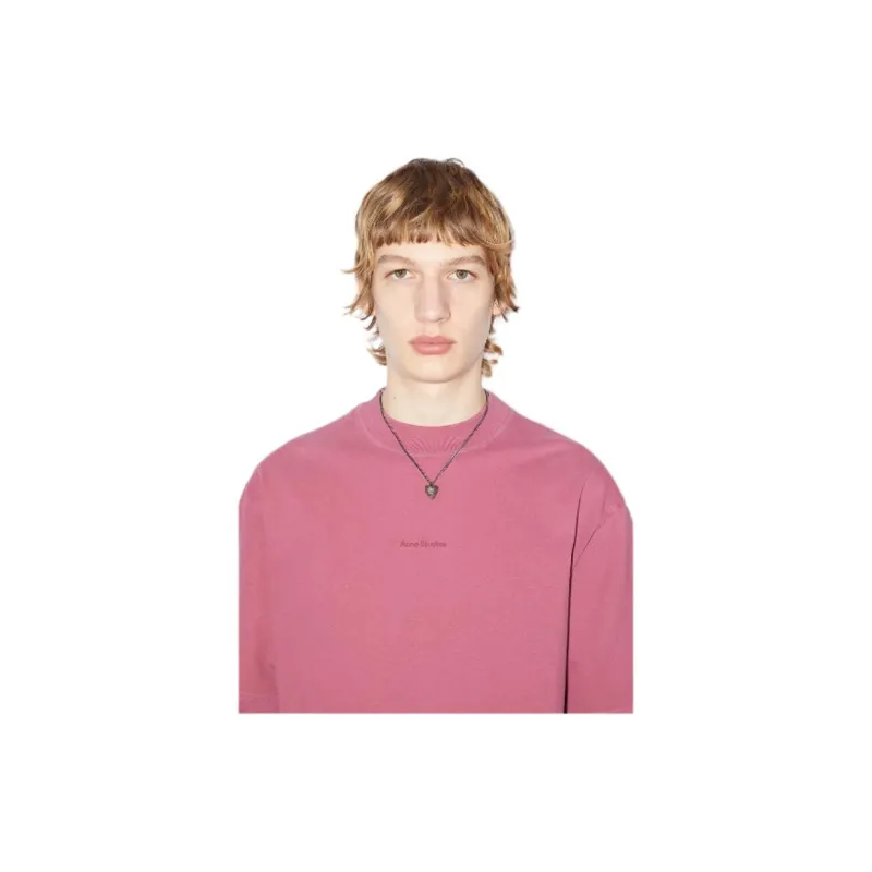 Acne Studios T Shirts Men Washed Pink-4