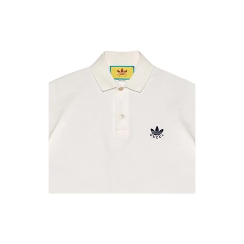 GUCCI X Adidas Cotton Piquet Polo-6