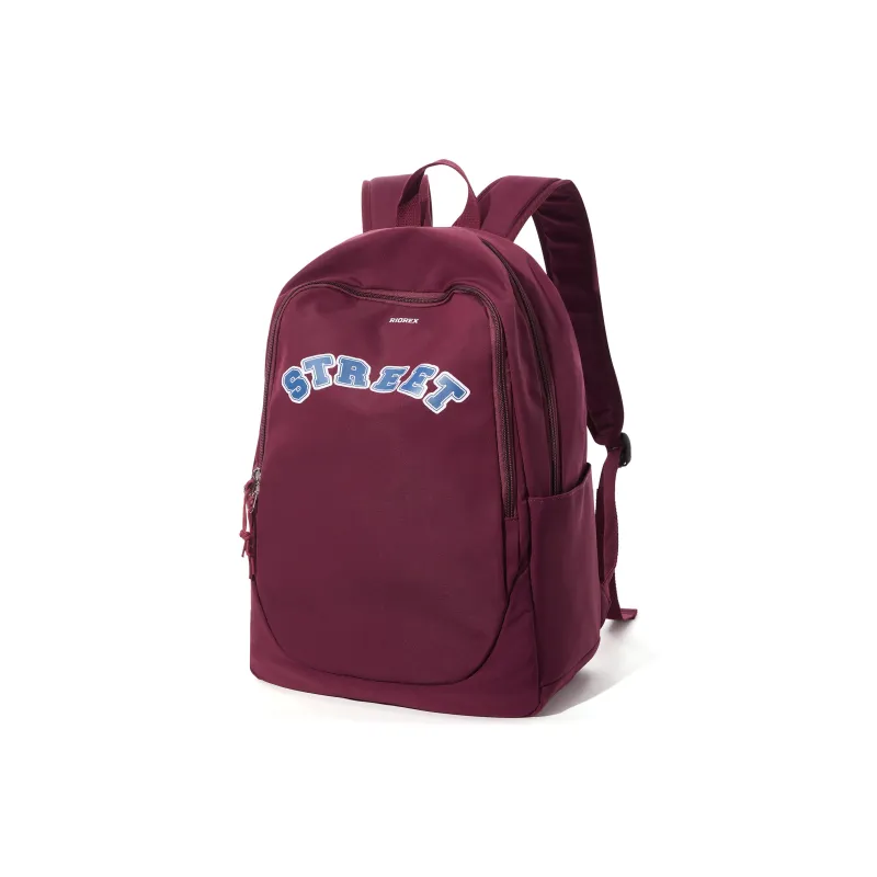 RIOREX Fabric Backpack Laptop Bags Unisex Black/Blue/Red-11