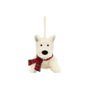 JELLYCAT Munro Scottie Dog Decoration Plush Toy