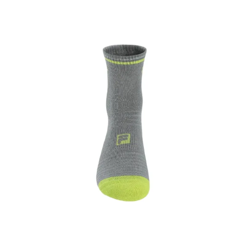 FILA Fitness Mid Calf Socks Men's 1 Pack Titanium Silver-1