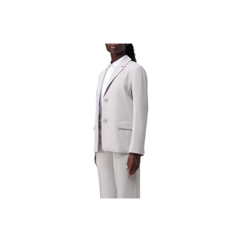 'S MAX MARA Business Suit Coat Women's Light Gray-2
