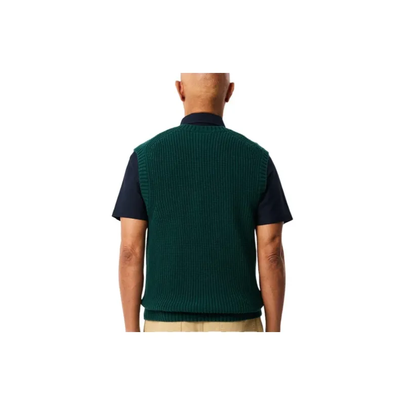 LACOSTE Tank Tops Men's Medium Pea Green-2
