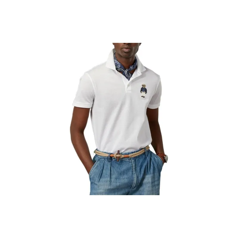 Ralph Lauren Purple Label SS22 Polo Shirt Men's White-2