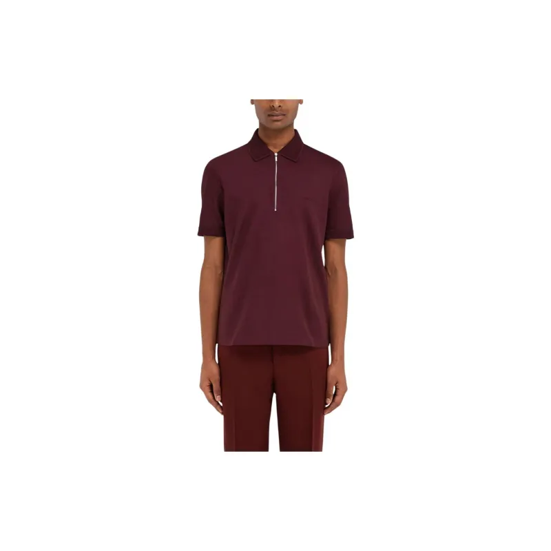 Ferragamo Zip Collar Polo-2