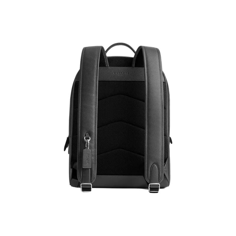 COACH Charter Leather Backpack Large Size Men's Charcoal-2
