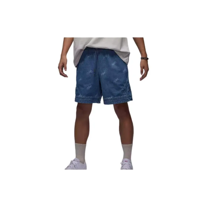 Jordan Air Denim Shorts Men's Blue Gray-3