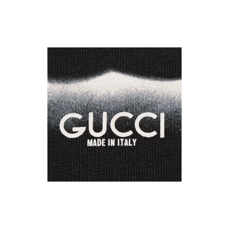 GUCCI Logo Printed Drawstring Hoodie-4