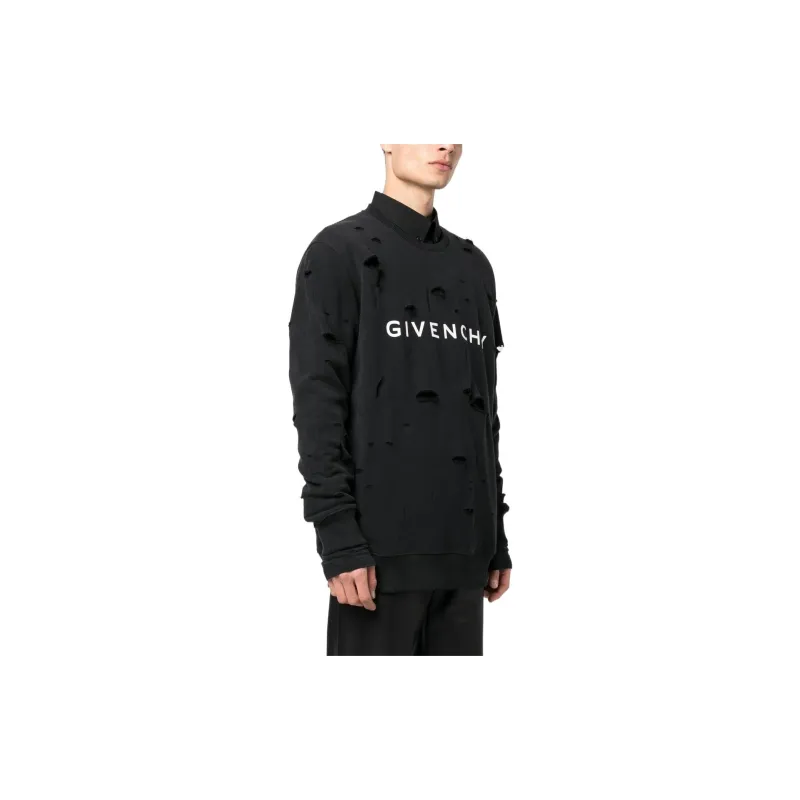 Givenchy Archetype With Destroyed Effect Sweatshirt-3