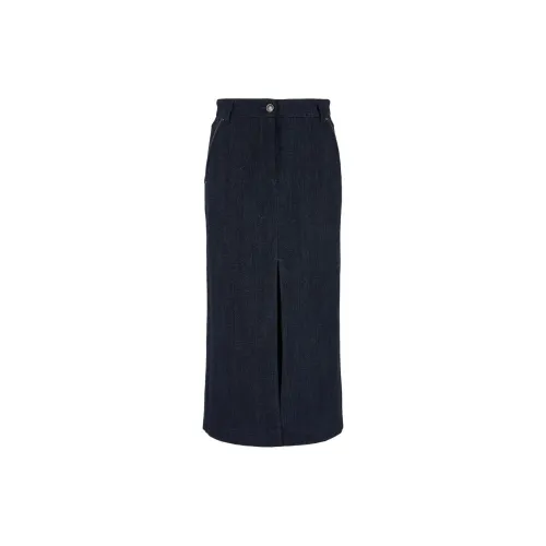 GIORGIO ARMANI Denim Long Skirts Women's Indigo