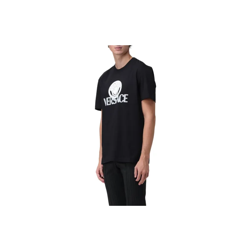 VERSACE Medusa White/Gray Logo T shirt-3