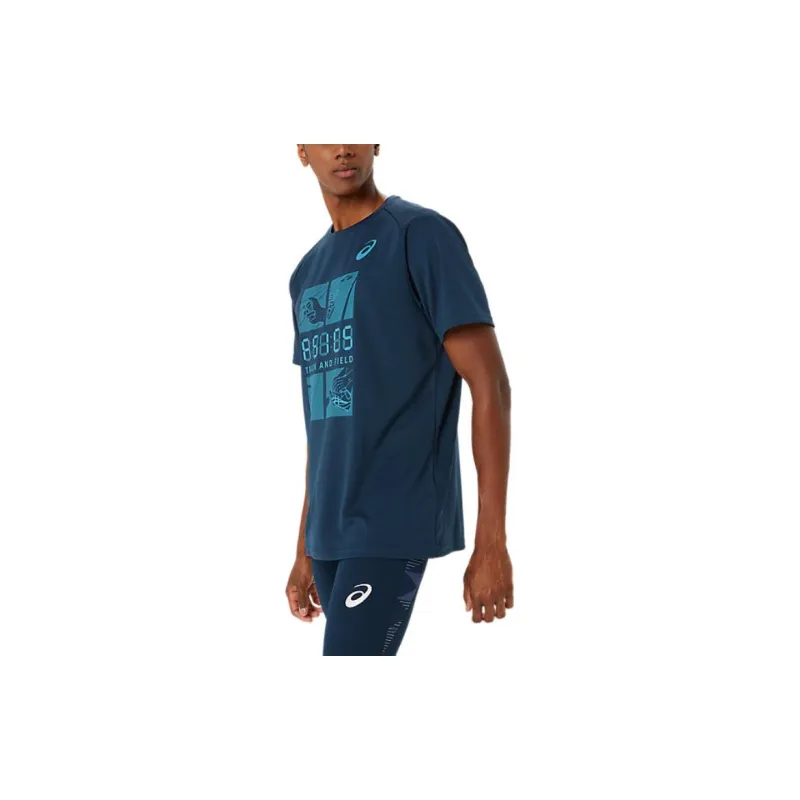 Asics T Shirt Men's French Blue-3