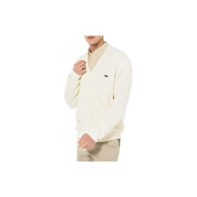 LACOSTE Knitwear Men White-3