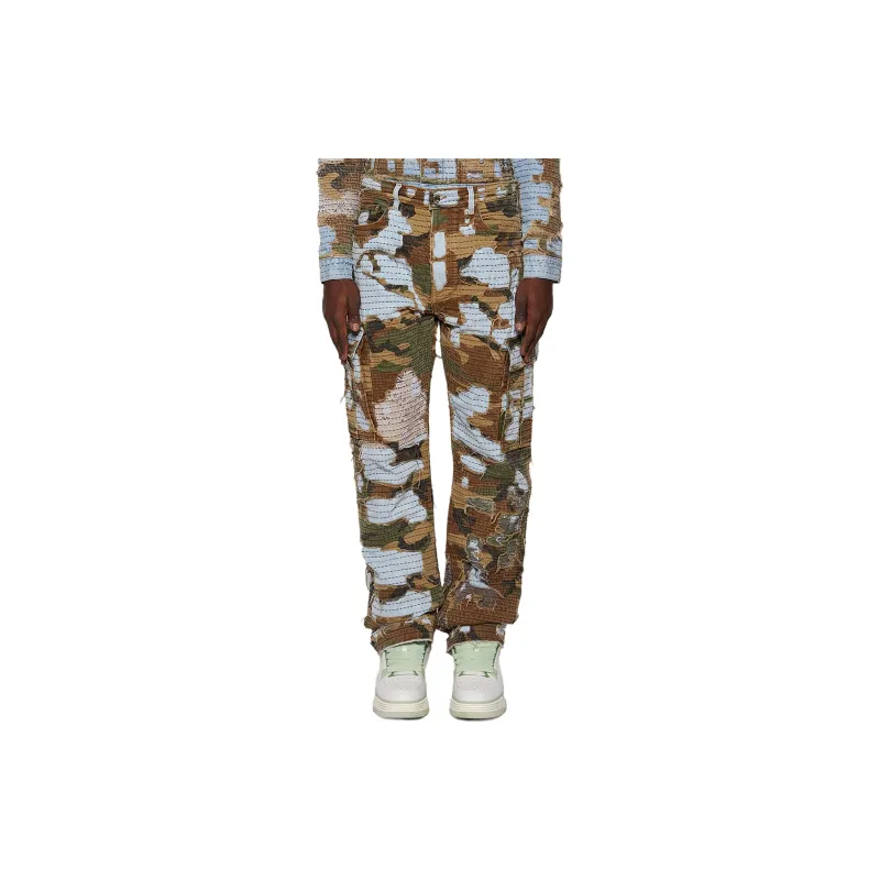AMIRI Camo Boro Repair Straight Jean-2