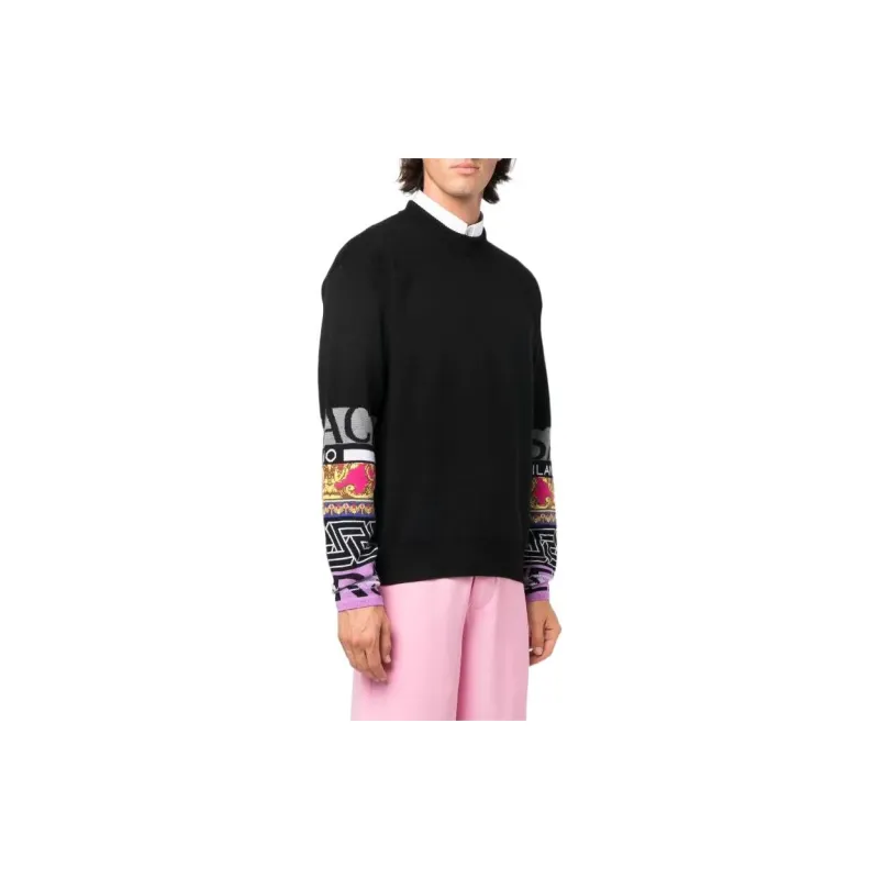 VERSACE Sweaters Men Black-4