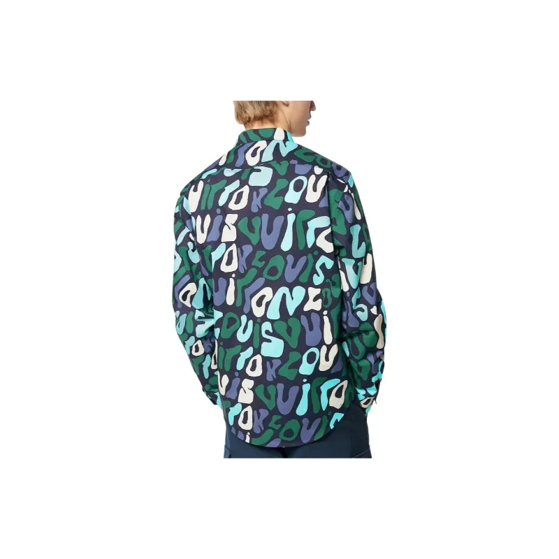 LOUIS VUITTON Shirt Men's Green-2