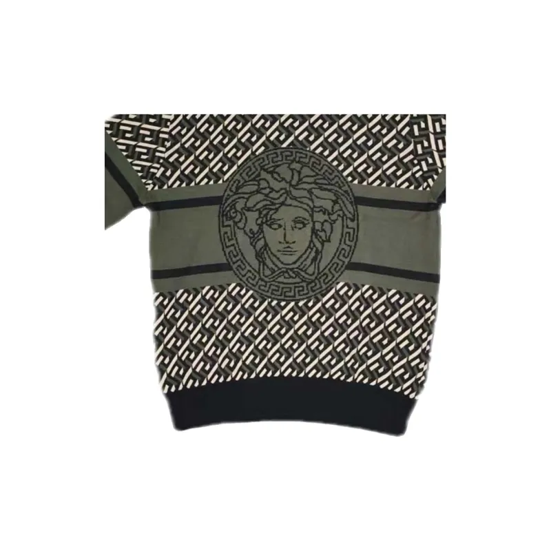 VERSACE Sweaters Men Green-4