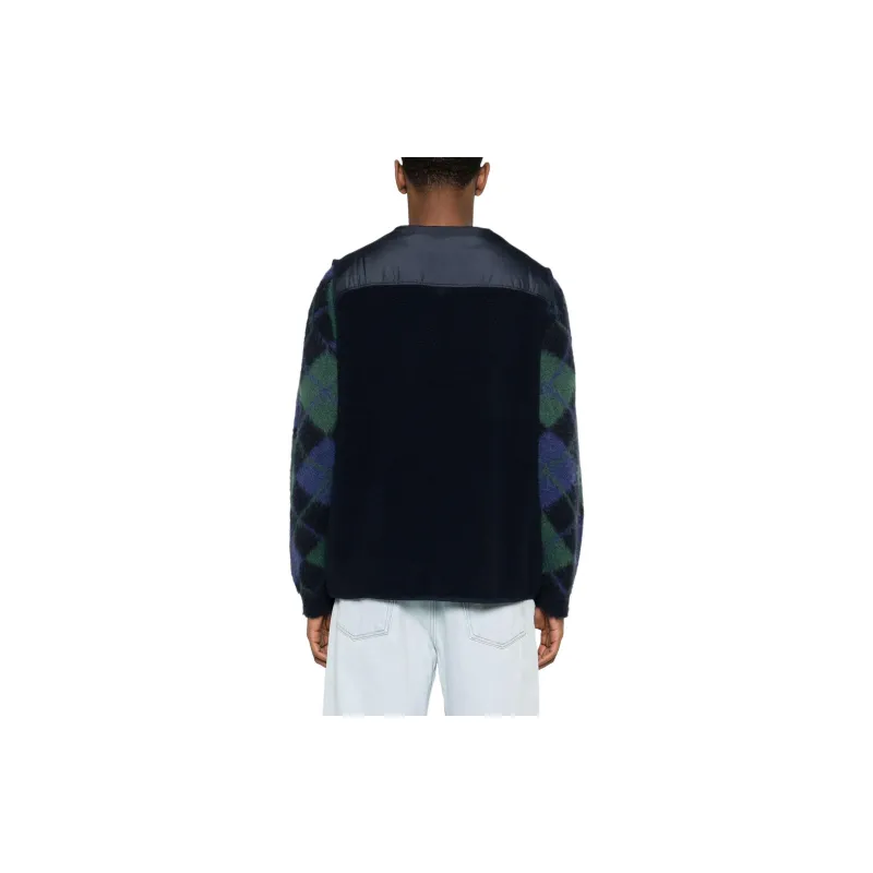 A.P.C . Logo patch Fleece Vest-2