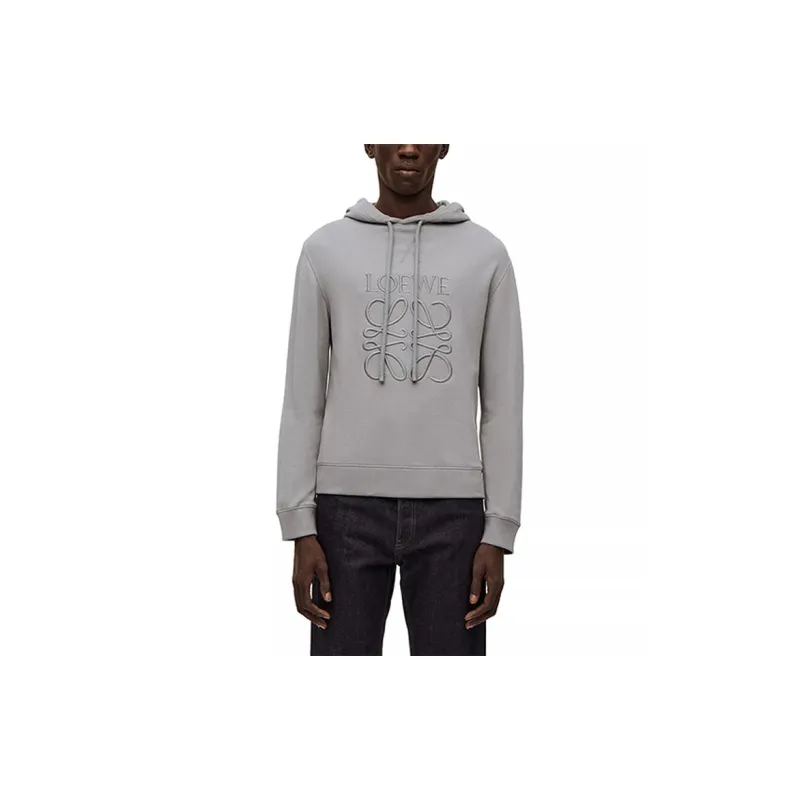 LOEWE Anagram Tonal Cotton Hoodie-2