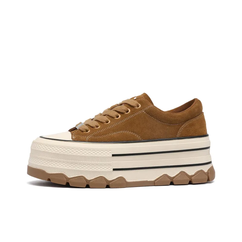 C°BANNER Mid-Top Skateboard Shoes Women's Leopard Print-5