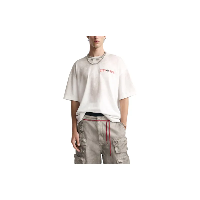 ZARA x Two Jeys T-Shirt Men's Oyster White-2
