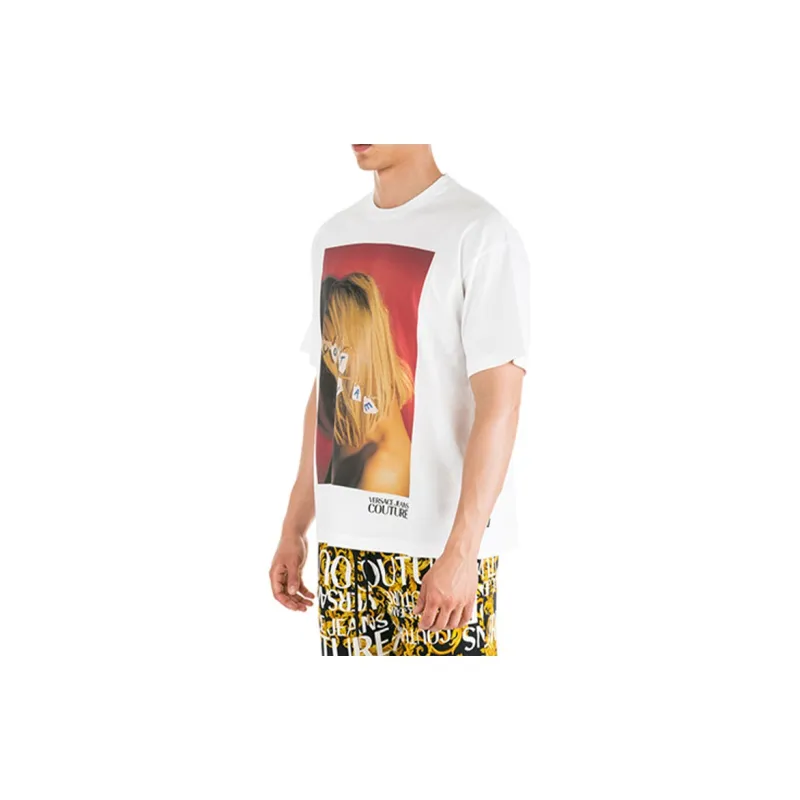 VERSACE JEANS COUTURE T Shirt Unisex White-3