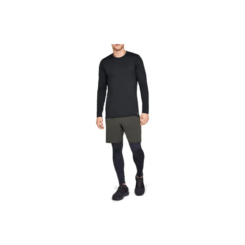 Under Armour Straight Long Sleeved T Shirt Men's Black-4
