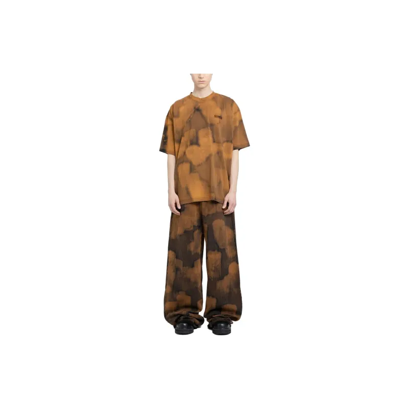 Vetements Casual Pants Men Black Yellow-1