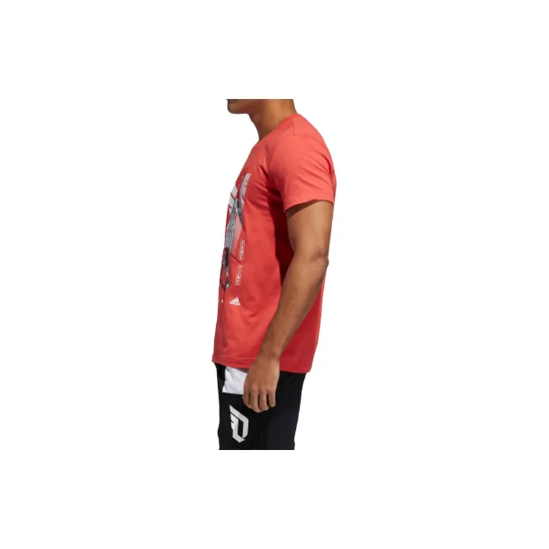 Adidas T Shirts Men Honor Red-5