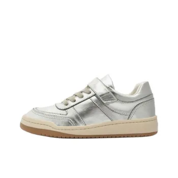 Schutz Low-Top Skateboard Shoes Women's Silver