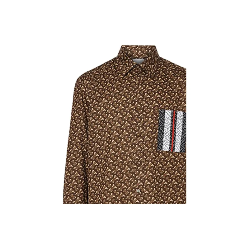 Burberry Shirts Unisex Brown-4