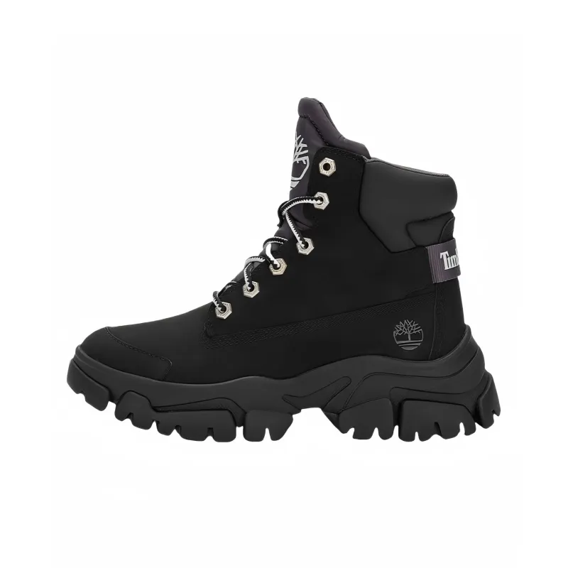 Timberland Wear Resistant Slip Resistant High Top Casual Shoes Women's Black-0